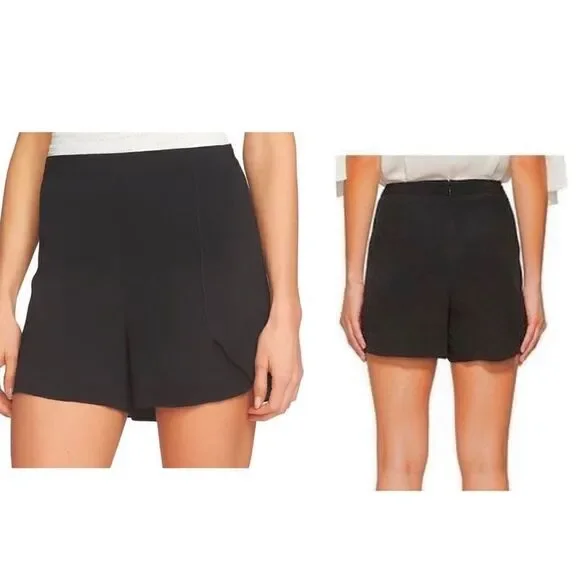 1.state Tulip Hem Black Shorts BNWT - Picture 4 of 5